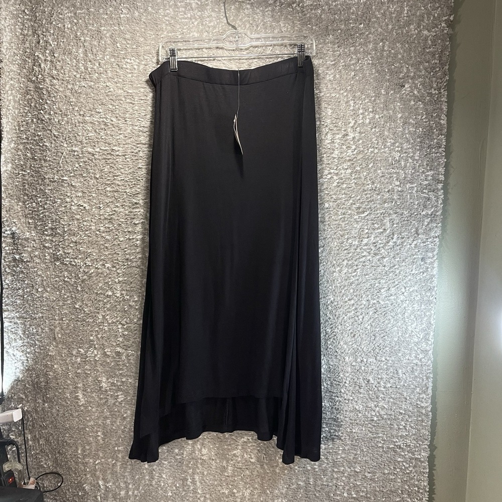 Philosophyโ Women Midi Soft Casual Black Skirt 1X Rayon Lightweight NWT
